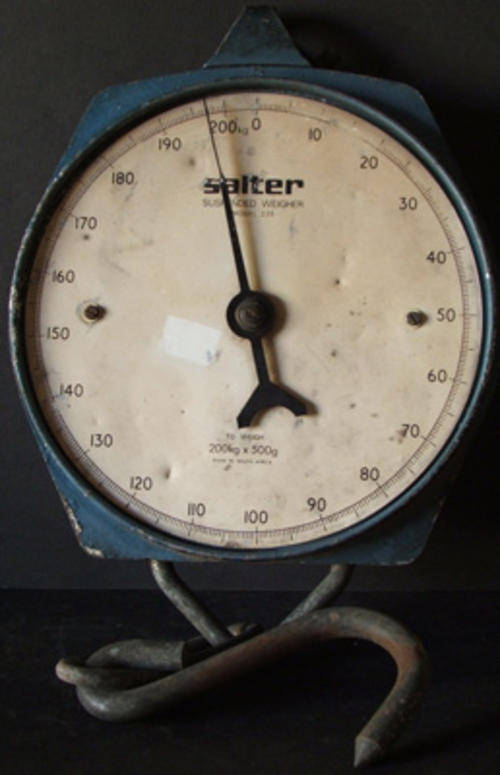 Vintage "Salter" Suspended Weigher Made in South Africa