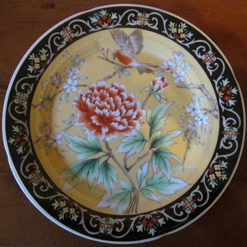 Imperial Imari Wall Plate, Width 270mm
