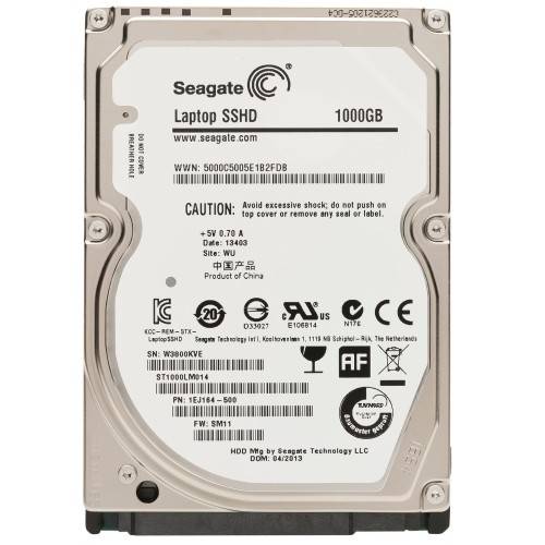 Seagate ST1000LM014 1TB SATA 6.0Gb/s 2.5" Laptop SSHD Bare Drive