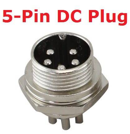 Connector 5 Pin DC Male Plug GX16 **IN STOCK**
