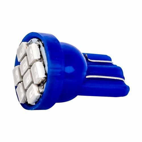 Car LED T10 8x SMD1210 Blue Wedge **IN STOCK**