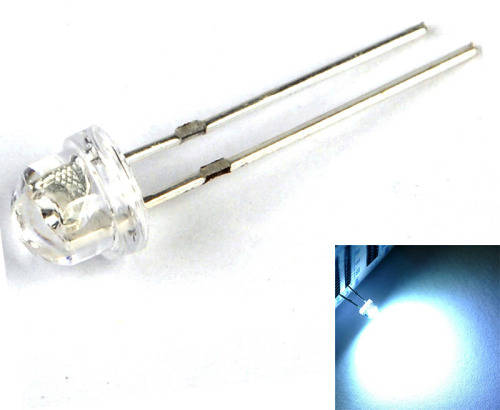 5mm Led White Wide Angle **IN STOCK**