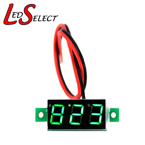 Voltmeter 3V-30V Green Colour **IN STOCK**