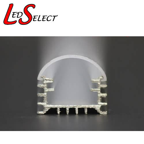 Aluminium Channel 1000mm with cover & 2x end caps **IN STOCK**