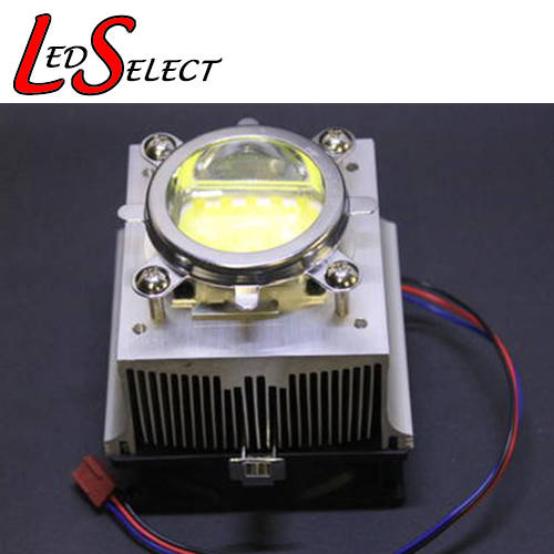 Heatsink and 12V Fan With 60-90Deg Lens for 20-100W Led **LOCAL STOCK**