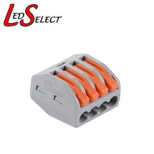 Wire Connector Wago 4 Lever for 0.08mm to 4mm wire **LOCAL STOCK**