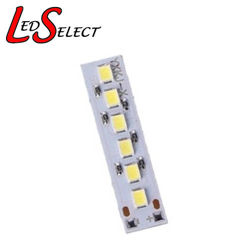 Module Aluminium Strip 6Led Cool White 2835 35x8mm 3.7-5V **LOCAL STOCK**