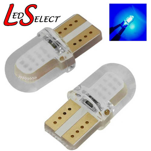 Car LED T10 Blue 8 SMD 1210 Silicone Lamp Wedge **LOCAL STOCK**