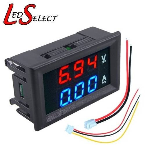 Voltage Voltmeter Ammeter DC 0-100V/ 0-10A  (Red /Blue) **LOCAL STOCK**