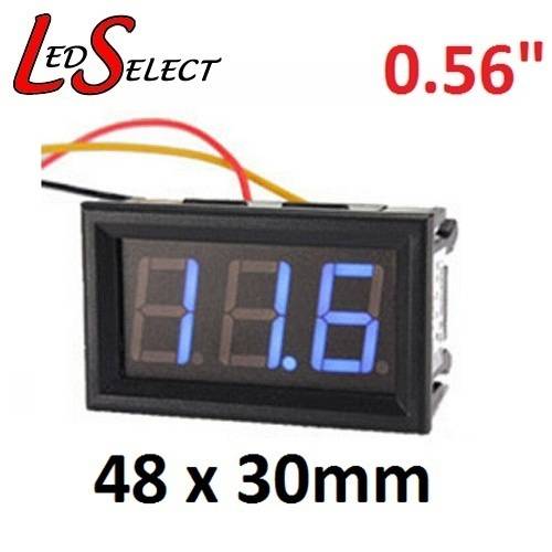 Voltmeter DC 0-33V Large 3 Digit Display **LOCAL STOCK**