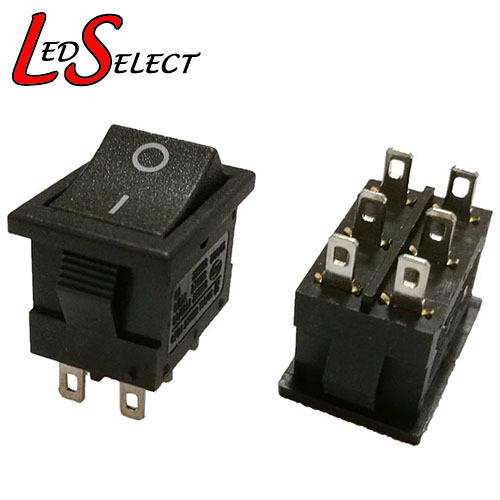 Switch Rocker Panel Button 6 PIN Black 250V 6A On-Off **LOCAL STOCK**