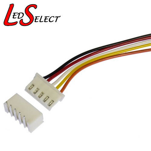 Connector 5pin 2.54mm Male + Female Set 150mm Wire **LOCAL STOCK**