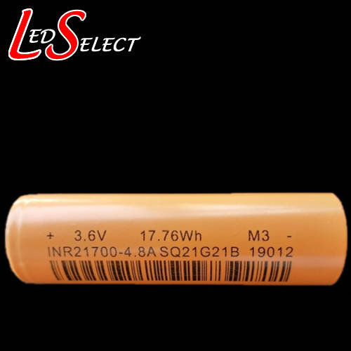 Battery 21700 3.7V 4.2V Lithium Ion 4800mah (Similar to 18650 Battery) **LOCAL STOCK**