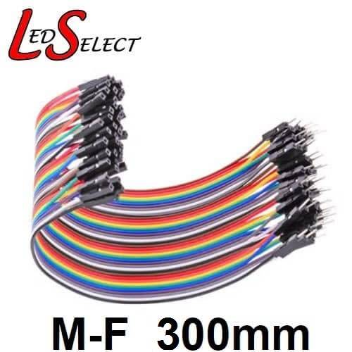 Wire Jumper Dupont Male - Female 300mm 40pcs **LOCAL STOCK**