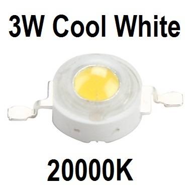 3W Led Cool White 20000K