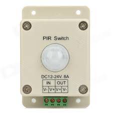 Motion Sensor PIR Infrared 12V-24V 8A