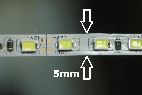 Led Strip 5mm wide White 2835 120 led p/mtr **IN STOCK**