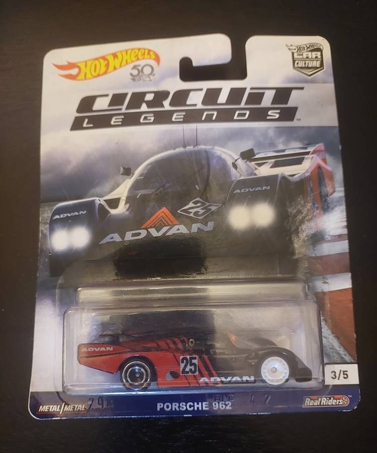 HOT WHEELS - PORSCHE 962 - CIRCUIT LEGENDS (real riders)