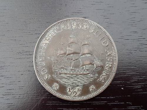 SCARCE!!! Set of 1933 RARE DATE SA Union Coins in Sleeve! From Half Crown to Half Penny! (7 Coins)
