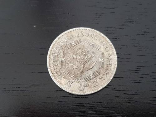 SCARCE!!! Set of 1933 RARE DATE SA Union Coins in Sleeve! From Half Crown to Half Penny! (7 Coins)