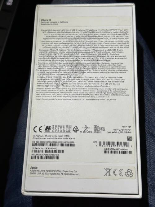 iPhone 13 starlight MINT condition