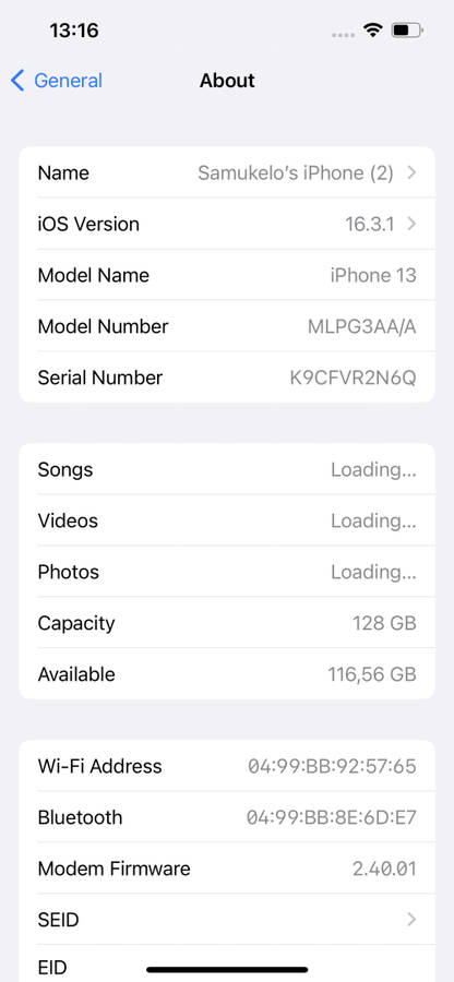 iPhone 13 starlight MINT condition