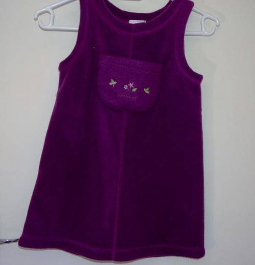 Purple pinafore Winters Dress Oshkosh size 7-8