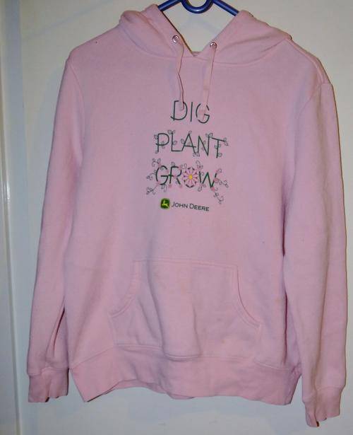 John Deere Pink Tracksuit top M 8-10