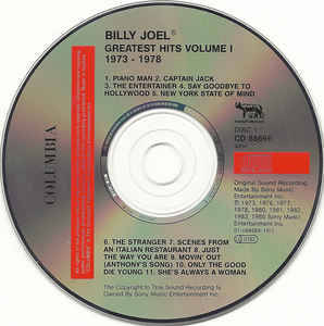 Billy Joel - Greatest Hits Volume I & Volume II (2xCD, Comp, RE)