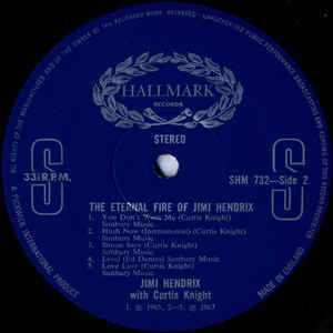 Jimi Hendrix With Curtis Knight - The Eternal Fire Of Jimi Hendrix (LP, Comp)