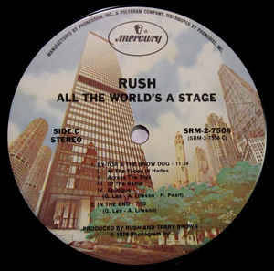 Rush - All The World's A Stage (2xLP, Album, Ter)