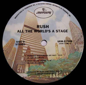 Rush - All The World's A Stage (2xLP, Album, Ter)