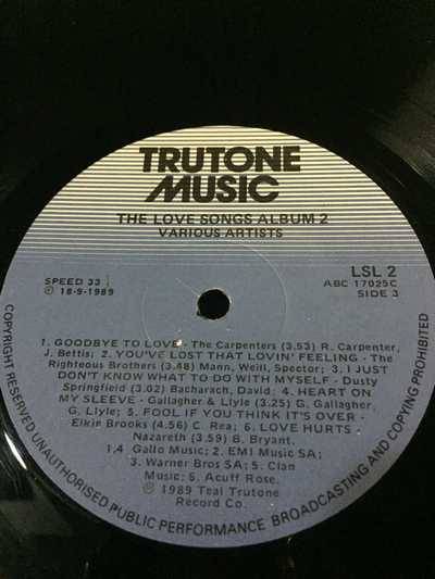 The Love Songs Album 2-LP