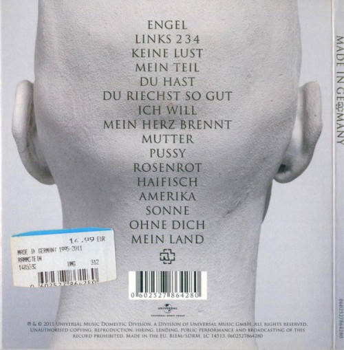 Rammstein - Made In Germany (1995-2011) (CD, Comp, RM, Dig)