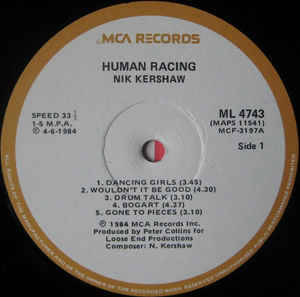 Nik Kershaw - Human Racing (LP, Album)
