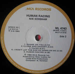 Nik Kershaw - Human Racing (LP, Album)