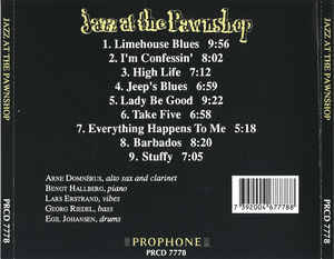 Arne Domnérus, Bengt Hallberg, Lars Erstrand, Georg Riedel, Egil Johansen - Jazz At The Pawnshop (CD