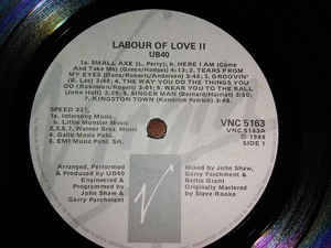 UB40 - Labour Of Love II (LP, Album)