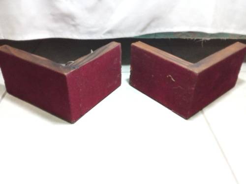 Viking Book ends - Amazing Condition - Solid Slate WOOD and Cast Iron Ballls