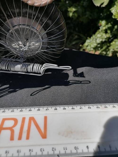 AMAZING HARLEY-WIRED BIKE WITH LEATHER VERY NEAT - 42 CM X 14 CM