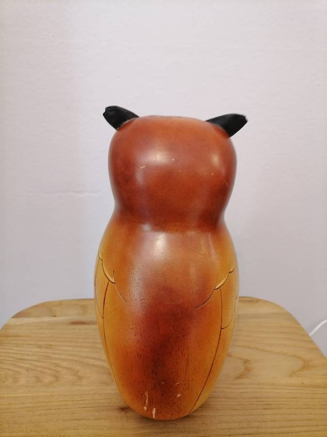 Large OWL Feathers of Knysna Gallery carved and hand painted Ltd Owl - 1291 of 2000 - 21 CM