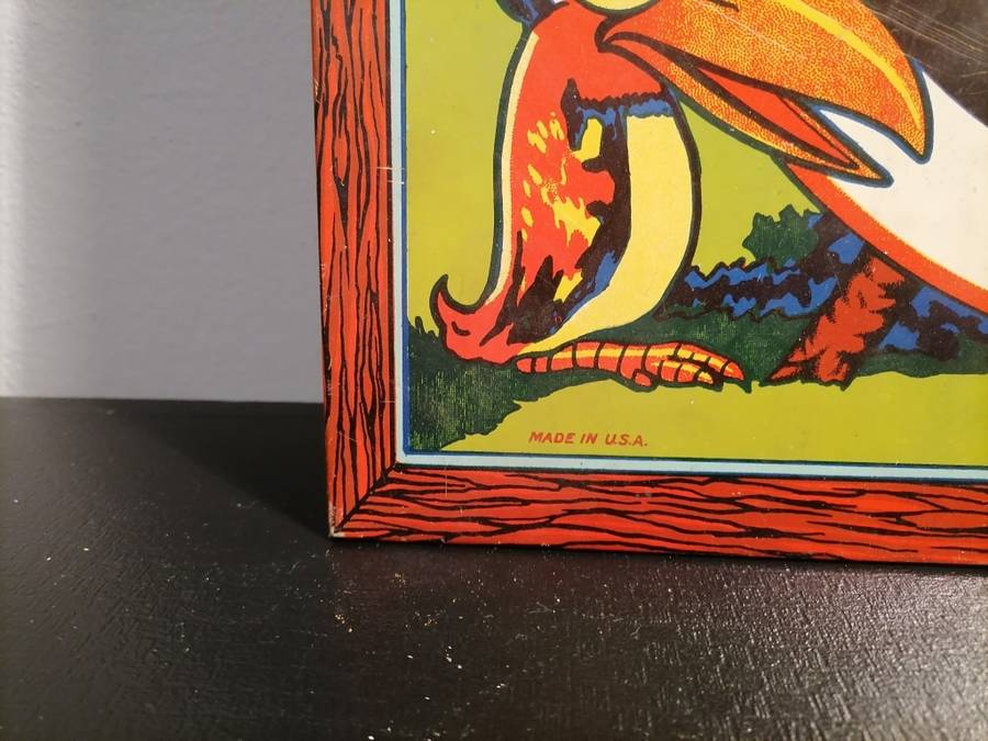 RARE 1933 TIN WYANDOTTE BLACK SAMBO DART BOARD - 91 YEARS OLD - NO RUST - VERY RARE AMAZING