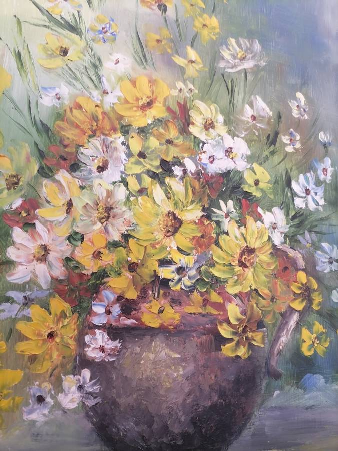 Hilda Adams (S A Artist).Original oil painting. Framed - 46 CM X 47,5 CM