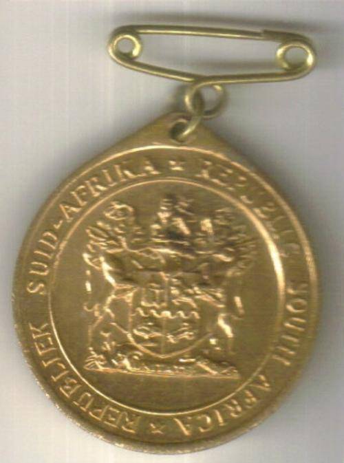Republic of South Africa 31-5-1961 Medallion with pin