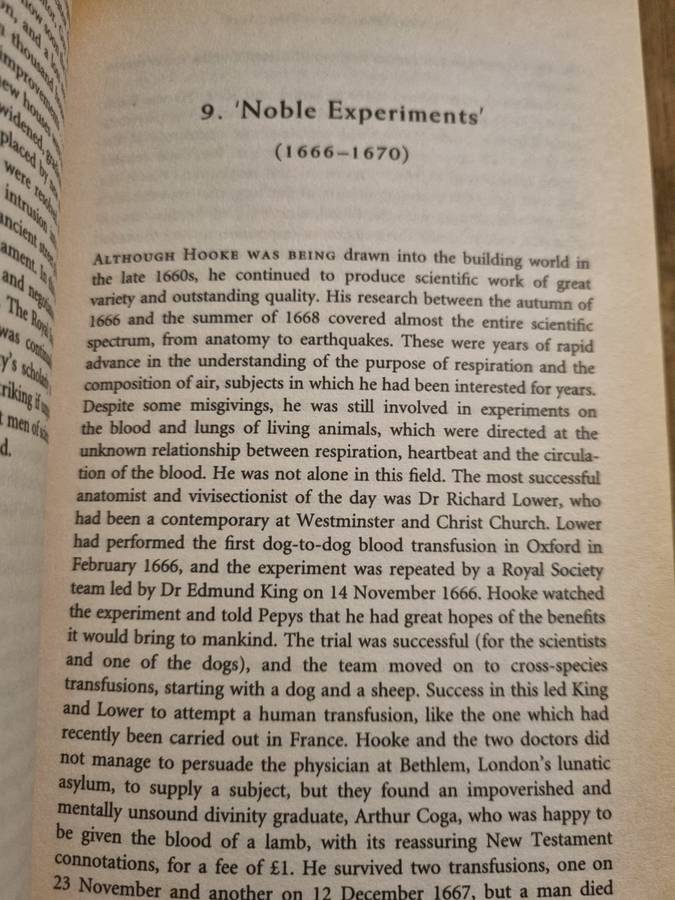 The Man Who Knew Too Much - Inwood`s detailed chronicle of Robert Hooke