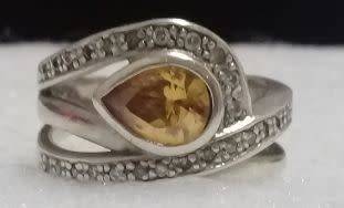 BEAUTIFUL, 925 SILVER LADIES DRESS RING.