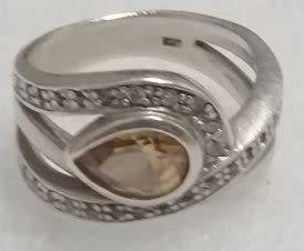 BEAUTIFUL, 925 SILVER LADIES DRESS RING.
