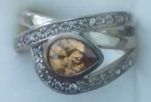 BEAUTIFUL, 925 SILVER LADIES DRESS RING.
