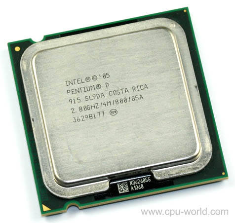 Intel Pentium D 915 Presler Dual-Core 2.8 GHz LGA 775  Processor