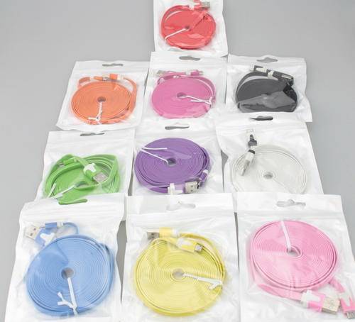 3m Samsung Nokia Blackberry htc sony Micro USB Charger Data Cable colorful